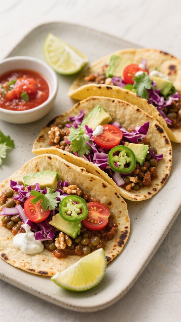 Tasty top view — Assembly scene: Overhead shot of warmed, lightly charred corn tortillas laid out 